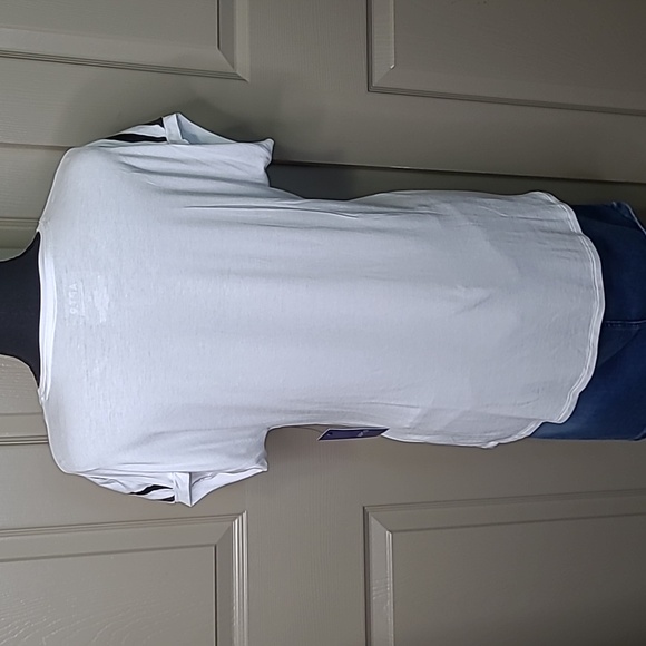 NWT Apt. 9 White Zebra Print Glitter Top Size Medium - Picture 5 of 7